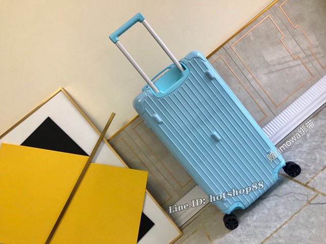 RIMOWA行李箱方胖子四輪拉杆箱 全新色彩系列 型號90043 日默瓦PC拉鏈箱 gdx1196